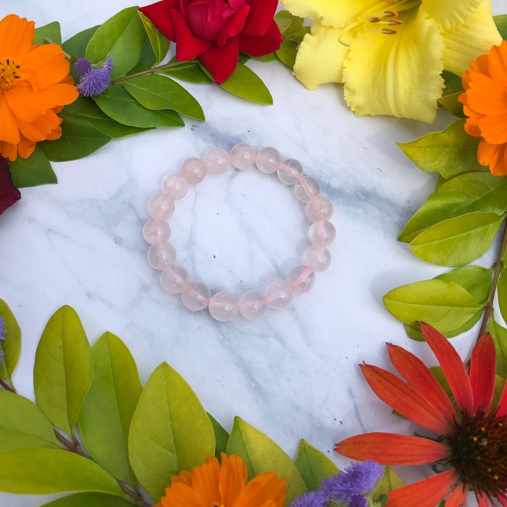 Rose Quartz Polished Bracelet